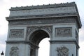 Famous arch of triumph in paris france famous landmark in paris Royalty Free Stock Photo