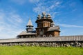 Famous architectural ensemble on Kizhi Island in Karelia in Russ