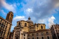 Famous architectural monuments and colorful facades of old medieval buildings close-up n Venice, Italy. Royalty Free Stock Photo