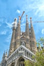 Famous architecture Antonio Gaudi masterpiece Sagrada Familia