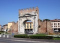 Famous Arco di Augusto Rimini Royalty Free Stock Photo