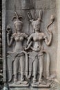 Temple reliefs , Angkor Wat in Cambodia