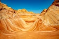 Arizona Wave - Famous Geology rock formation in Pariah Canyon, USA Royalty Free Stock Photo