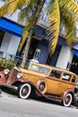 Famous art deco district of Ocean Drive, South Beach Miami Royalty Free Stock Photo