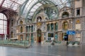 Famous Art Deco interior Antwerp main station, Belgium