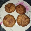 Famous asian dish called kachori in a plate