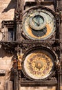 Famous astronomical clock in Old Town Square