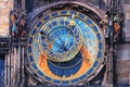 Famous astronomical clock Orloj in Prague