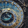 Famous astronomical clock in Prague