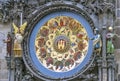 Famous astronomical clock in the old town in Prague