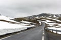 Famous Aurlandsvegen mountain road Royalty Free Stock Photo