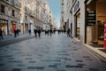 Famous avenue in istanbul: istiklal street