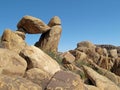 The famous Balanced Rock formation in the Grapevine Hills section of Big Bend National Park, USA Royalty Free Stock Photo