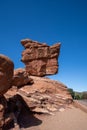 The famous Balanced Rock in Garden of the Gods Park Colorado Royalty Free Stock Photo