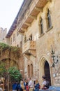 The famous balcony in the city of Verona in Italy Royalty Free Stock Photo