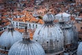 Famous Basilica di San Marco Cathedral at Piazza San Marco Square in Venice, Italy. Europe Royalty Free Stock Photo