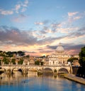 Famous Basilica di San Pietro in Vatican, Rome, Italy Royalty Free Stock Photo