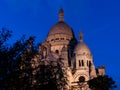 The famous basilica Sacre Coeur, Paris, France Royalty Free Stock Photo