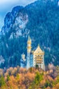 Famous bavaria landmark Neuschwanstein Castle in Germany