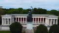 Famous Bavaria statue in the city of Munich