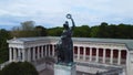 Famous Bavaria statue in the city of Munich