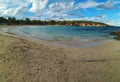 Famous beach of Cala Bassa in ibiza, pitiusa island of the balearics