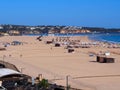 Paradise beach praia da rocha in Portimao at the Algarve coast of Portugal Royalty Free Stock Photo