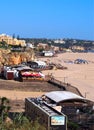 Paradise beach praia da rocha in Portimao at the Algarve coast of Portugal Royalty Free Stock Photo