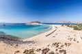 The famous beach Simos of Elafonisos island, Greece Royalty Free Stock Photo