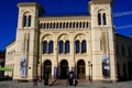 Famous beautiful building of Nobel Peace Centre at night, locate