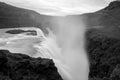 The famous and beautiful Gullfoss waterfall in Iceland. Royalty Free Stock Photo