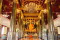 The Famous Beautiful Thai Art, known around the world Golden Buddha Statue In Thailand temple