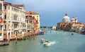 Beautiful view Venice, Italy. Grand canal and Basilica Santa Maria della Salute, Venice, Italy Royalty Free Stock Photo