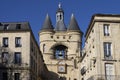 Famous bell tower in Bordeaux city in France