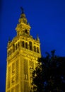 Bell Tower named Giralda in catholic Cathedral of Saint Mary in Seville, Spain Royalty Free Stock Photo