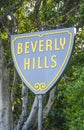 Famous Beverly Hills sign - LOS ANGELES - CALIFORNIA - APRIL 20, 2017 Royalty Free Stock Photo