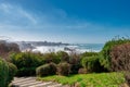 Famous Biarritz beach  with ocean waves Royalty Free Stock Photo