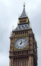 Famous Big Ben, clock tower at the Palace of Westminster in London, United Kingdom, UK. Royalty Free Stock Photo