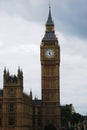 Famous Big Ben, clock tower at the Palace of Westminster in London, United Kingdom, UK. Royalty Free Stock Photo