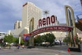 Famous The Biggest Little City in the World sign over Virginia street in Reno, Nevada, USA Royalty Free Stock Photo