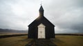 Budir famous black church in Iceland.