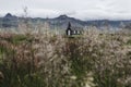 Famous black church of Budir at Snaefellsnes peninsula region in Iceland Royalty Free Stock Photo