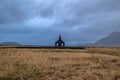 The famous Black Church in Arnarstapi, Iceland Royalty Free Stock Photo