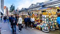 Famous Bloemenmarkt Flower Market in Amsterdam in the Netherland