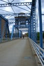 Blue Bridge - Grand Rapids, Michigan Royalty Free Stock Photo