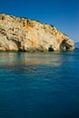 Famous blue caves view on Zakynthos island, Greece Royalty Free Stock Photo