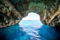 The famous blue caves on Zakynthos island, Ionian Sea, Greece