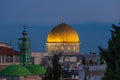 The Dome of the Rock in Jerusalem, Israel at dawn