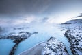 The famous blue lagoon near Reykjavik, Iceland Royalty Free Stock Photo