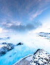 The famous blue lagoon near Reykjavik, Iceland Royalty Free Stock Photo